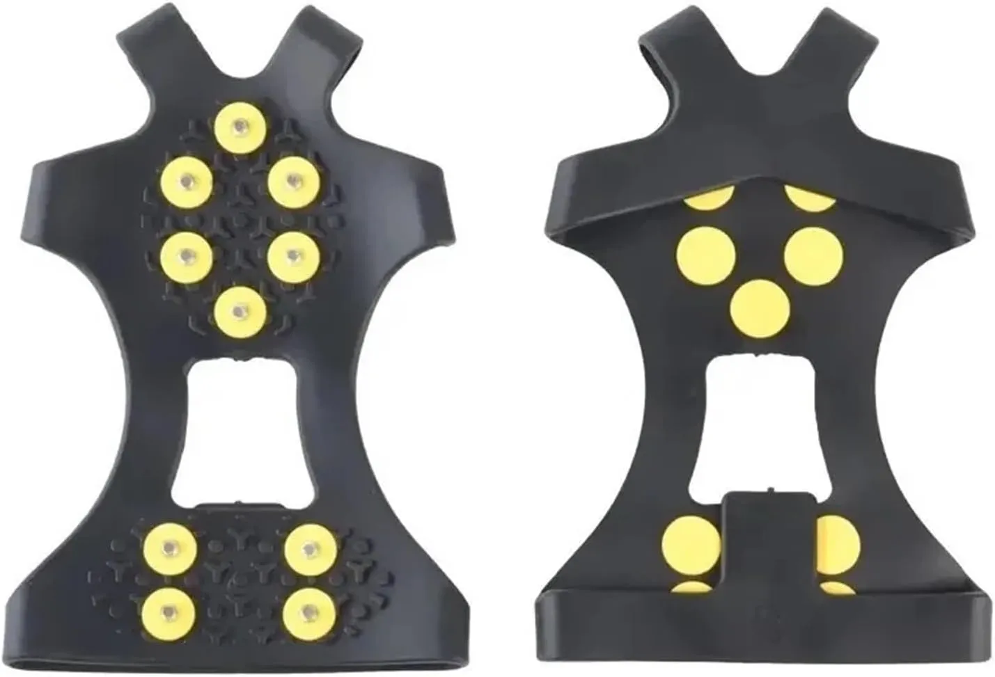 10-Studs Snow Ice Claw Climbing Anti Slip Spikes Grips Crampon Cleats Sport Shoe Cover 、Women Men Boots Cover Anti-Skid