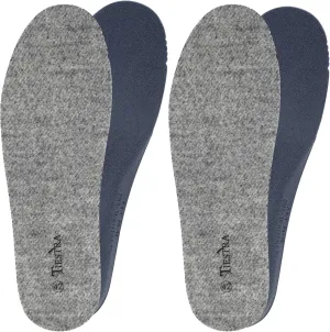 2 Pair-Merino Wool Insoles for Women Thick Memory Foam Work Shoes Inserts Cushion Comfort Fur Fleece Warm Sheepskin Insoles for Winter Snow Boots Slippers Sports Dress Shoes Grey EU37/US6