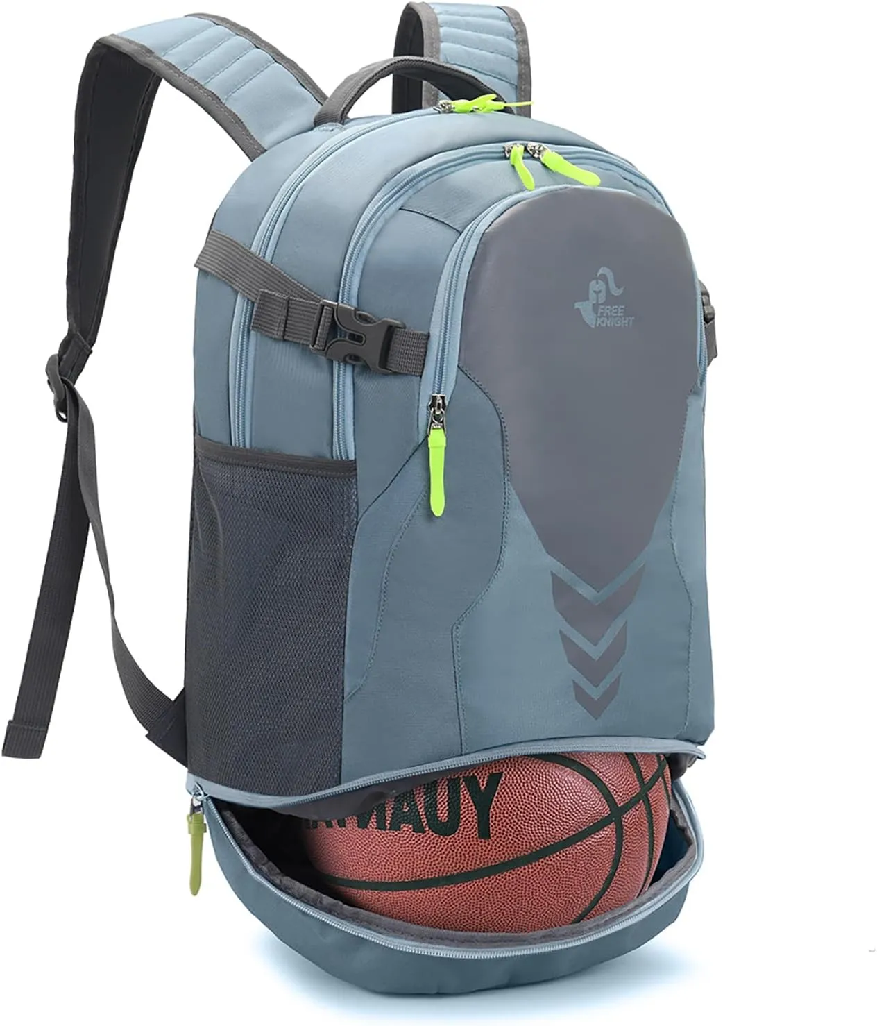 35L Basketball Backpack Large Sports Bag with Separate Ball compartment, for Basketball Soccer Volleyball Swim Gym Travel