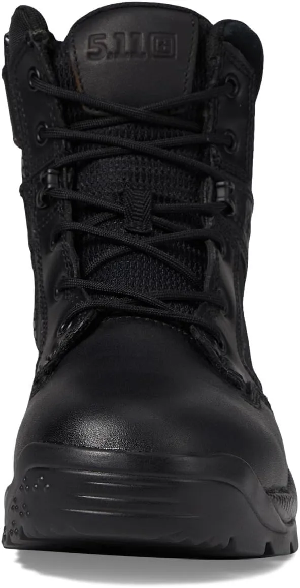 5.11 Tactical Men's ATAC 2.0 Work Boots, 6-Inch, Side Zipper, Black, Style 12394ABR