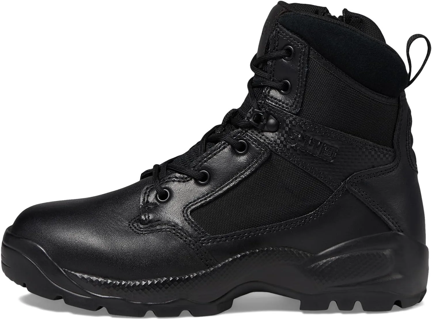 5.11 Tactical Men's ATAC 2.0 Work Boots, 6-Inch, Side Zipper, Black, Style 12394ABR