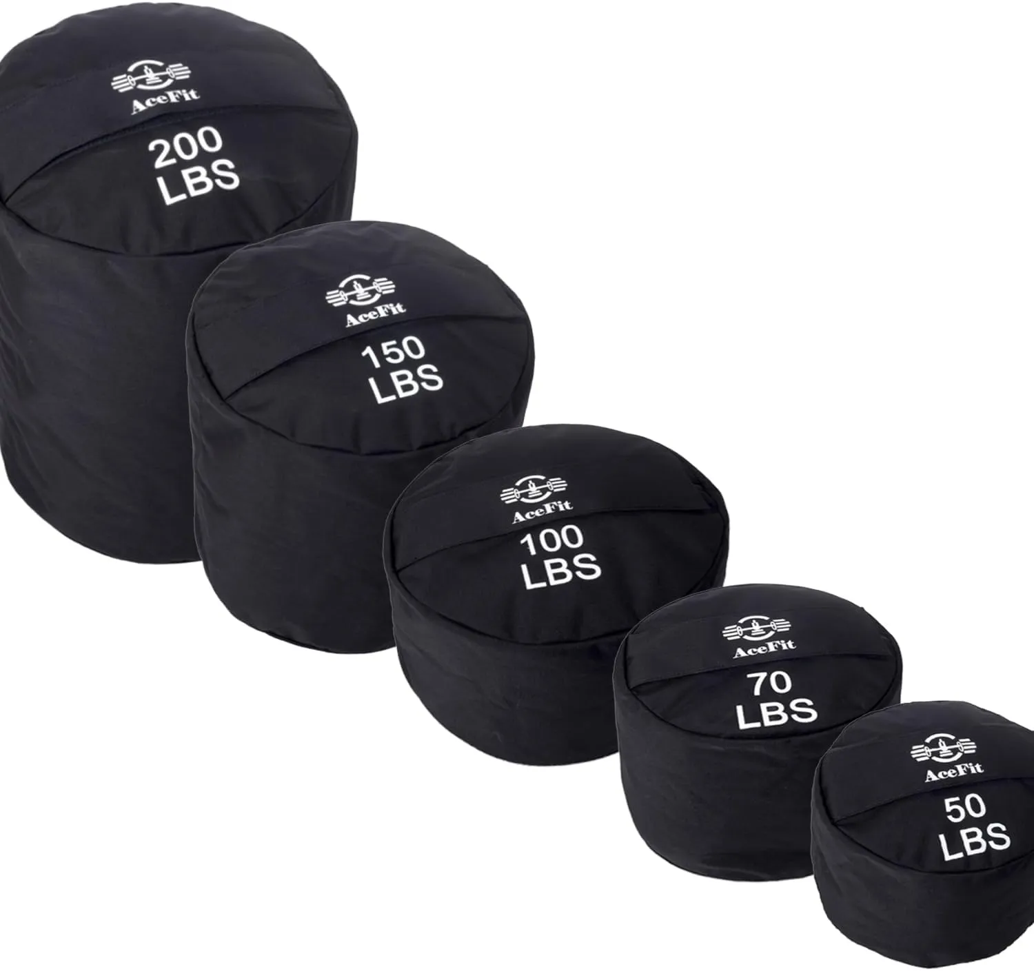 AceFit Training Sandbag for Working Out| Heavy Duty Workout Sandbags| Weights Sand Bags for Training, Exercise| Military Conditioning, Fitness, Cross-Training & Strength Training