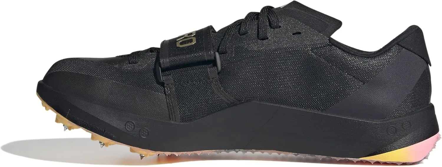 adidas Mens Adizero TjPv Track-Field Sneakers Shoes - Black