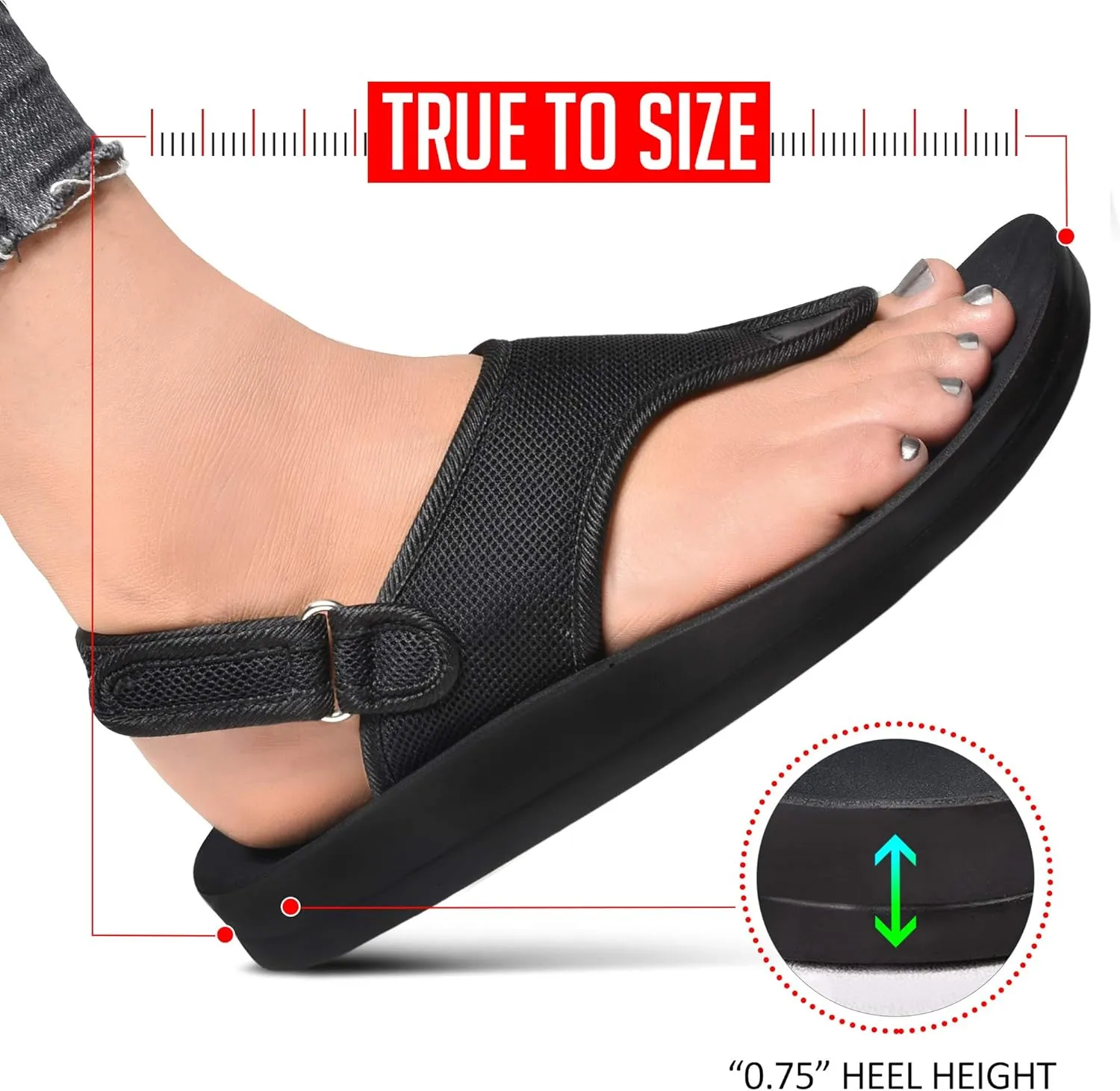 AEROTHOTIC Women's Coral Arch Support Back Strap Sandals