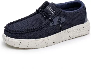 Ahannie Kids Boys Girls Loafers Slip On Casual Lightweight Walking Shoes(Toddler/Little Kid/Big Kid)