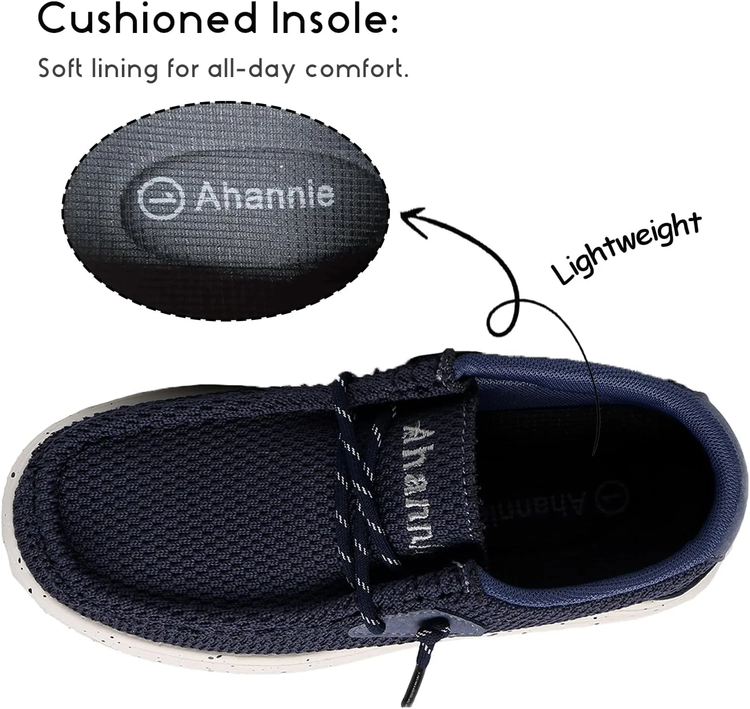 Ahannie Kids Boys Girls Loafers Slip On Casual Lightweight Walking Shoes(Toddler/Little Kid/Big Kid)