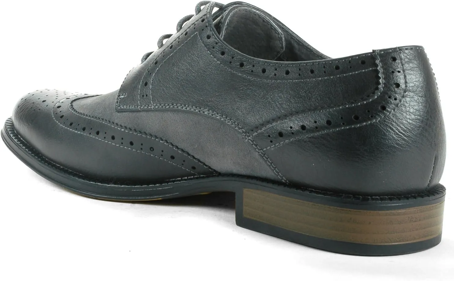 Alpine Swiss Zurich Mens Wing Tip Oxfords Two Tone Brogue Medallion Dress Shoes