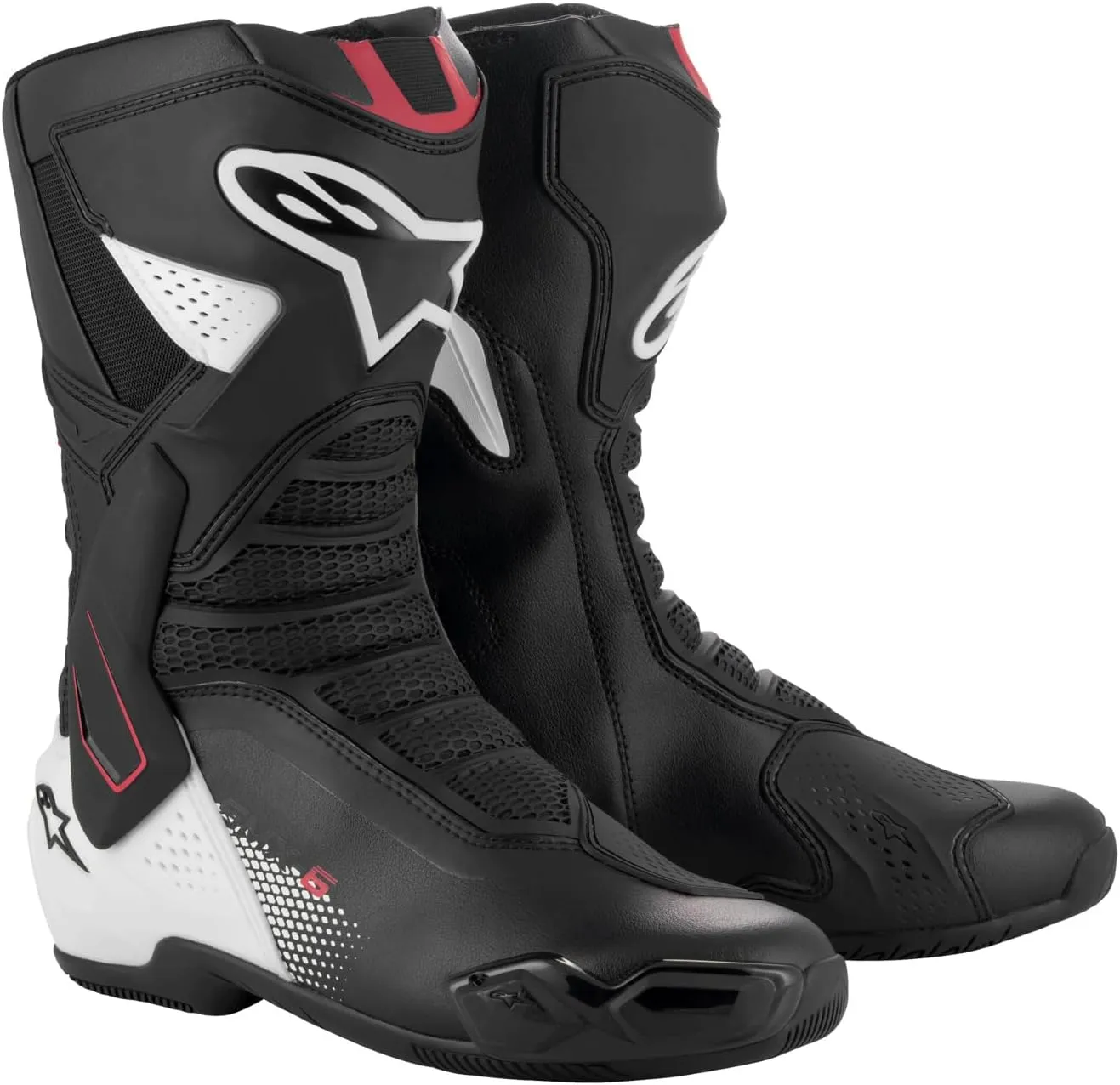 Alpinestars SMX-6 V3 Motorcycle Boots, High-Speed Protection & Comfort - CE Certified, Replaceable Toe Sliders, Enhanced Ankle Protection, Breathable & Lightweight Design