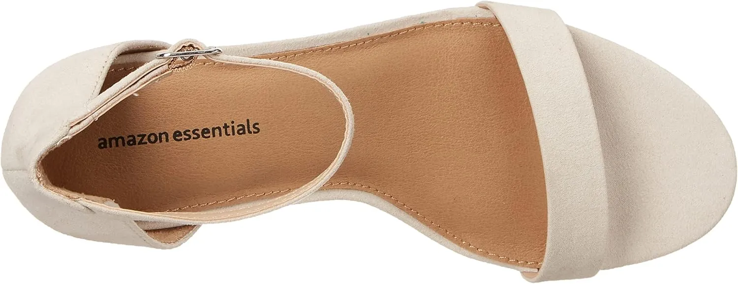 Amazon Essentials Women's Two Strap Heeled Sandal