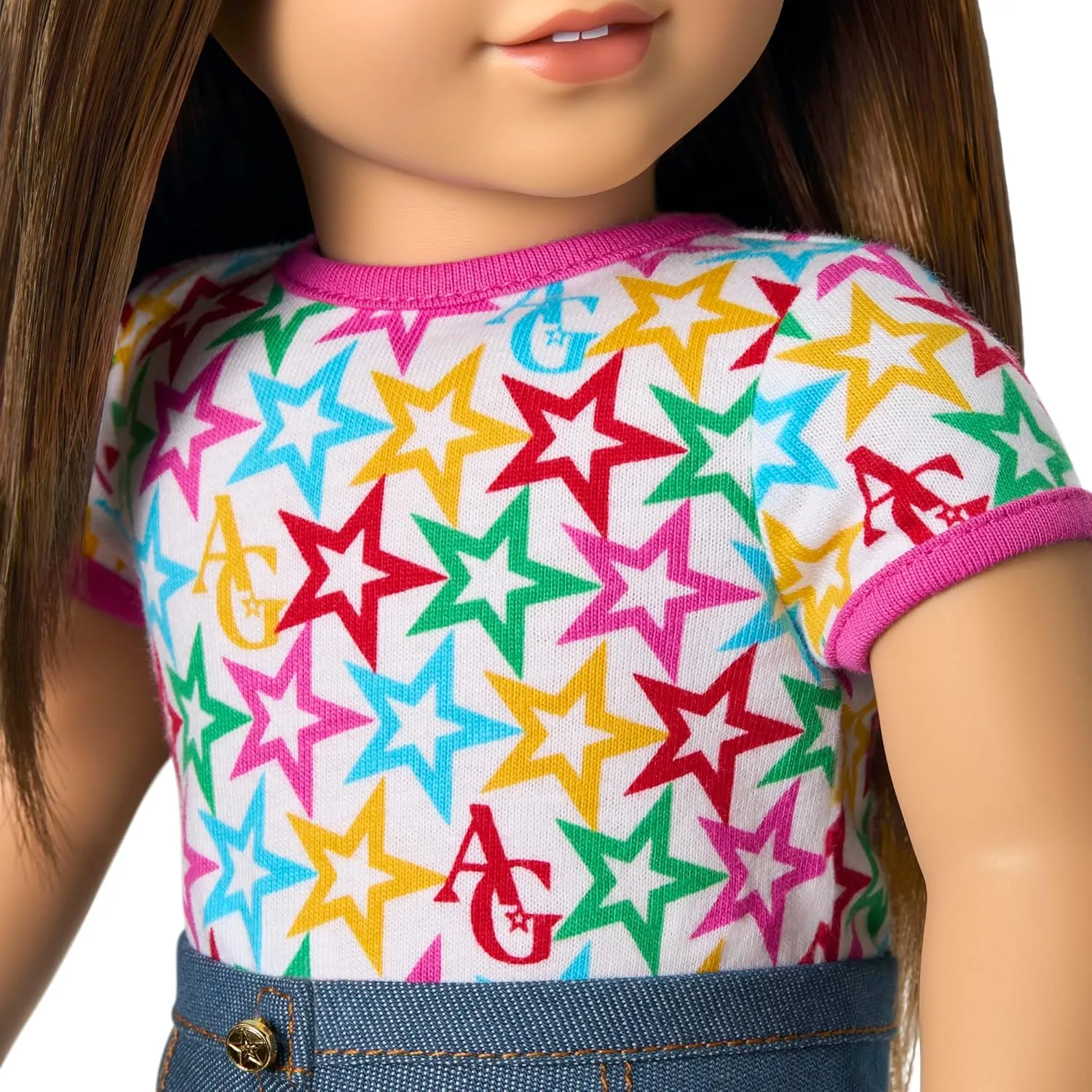 American Girl, Truly Me 18-inch Doll #107 with Brown Eyes, Straight Brown Hair, Light-to-Medium Skin, for Ages 6 