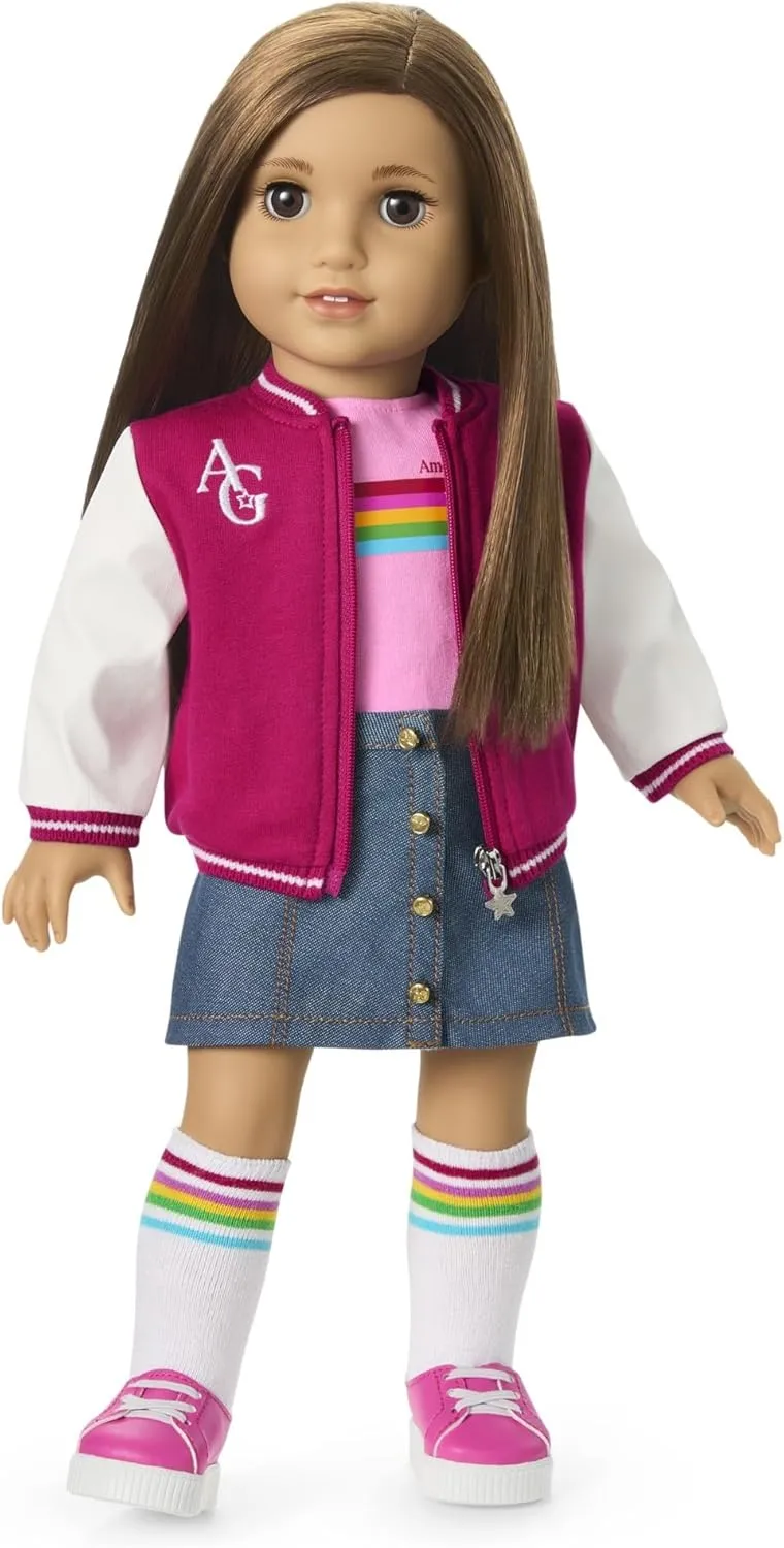 American Girl, Truly Me 18-inch Doll #107 with Brown Eyes, Straight Brown Hair, Light-to-Medium Skin, for Ages 6 