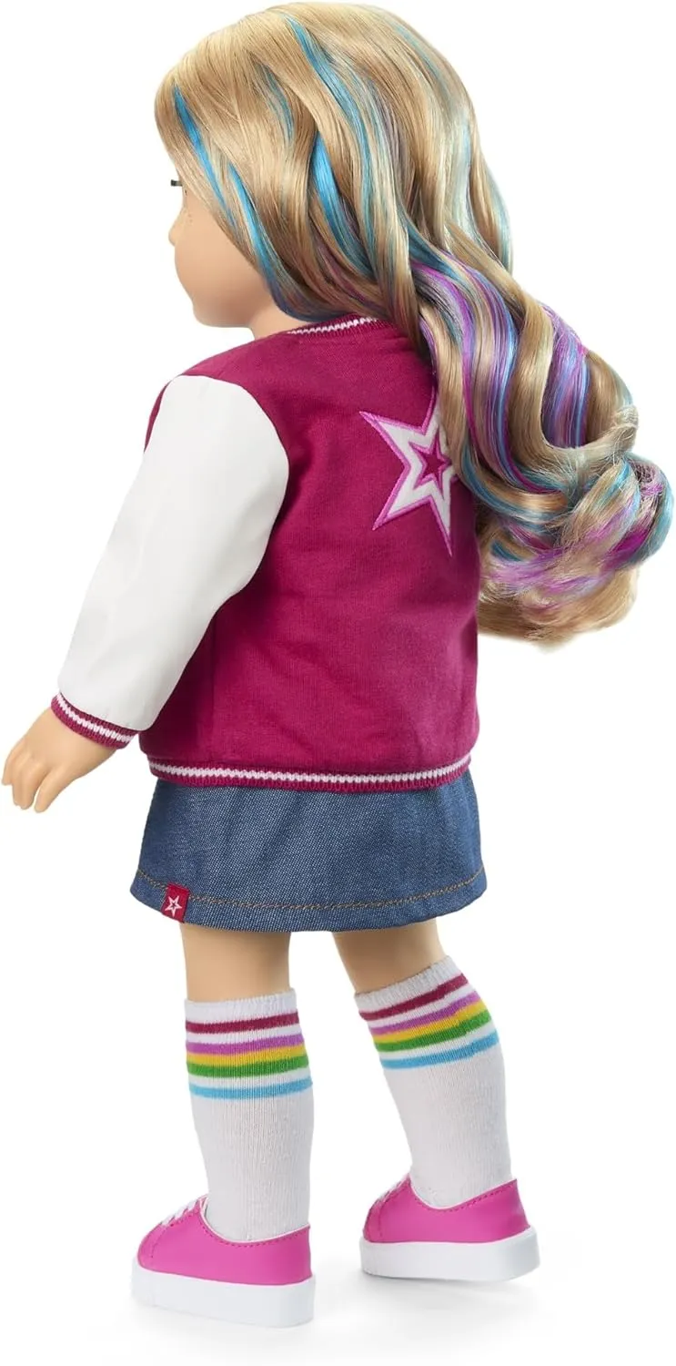 American Girl, Truly Me 18-inch Doll #110 with Blue Eyes, Wavy Blonde Hair, Light Skin with Freckles, for Ages 6 