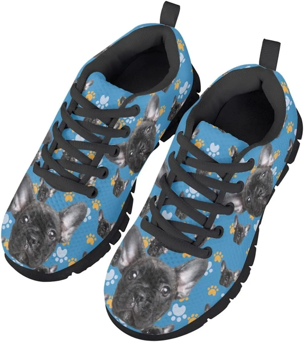 AmzPrint Cute Animal Corgi Print Running Tennis Sport Shoes Unisex-Child Walking Gym Jogging Boys Tennis Shoes Size 12 Purple