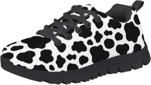 AmzPrint Tie Dye Indigo Fashion Comfortable Unisex-Child Walking Tennis Shoes for Gym Vintage Lace-Up Boys Sneakers Size 13
