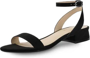 Ankis Black Nude White Red Women Sandals Comfortable Walking Strappy Open Toe Sandals for Women Dressy Summer 1 Inch Low block Heel Flat Adjustable Ankle Strap Wide Available Shoes 2024