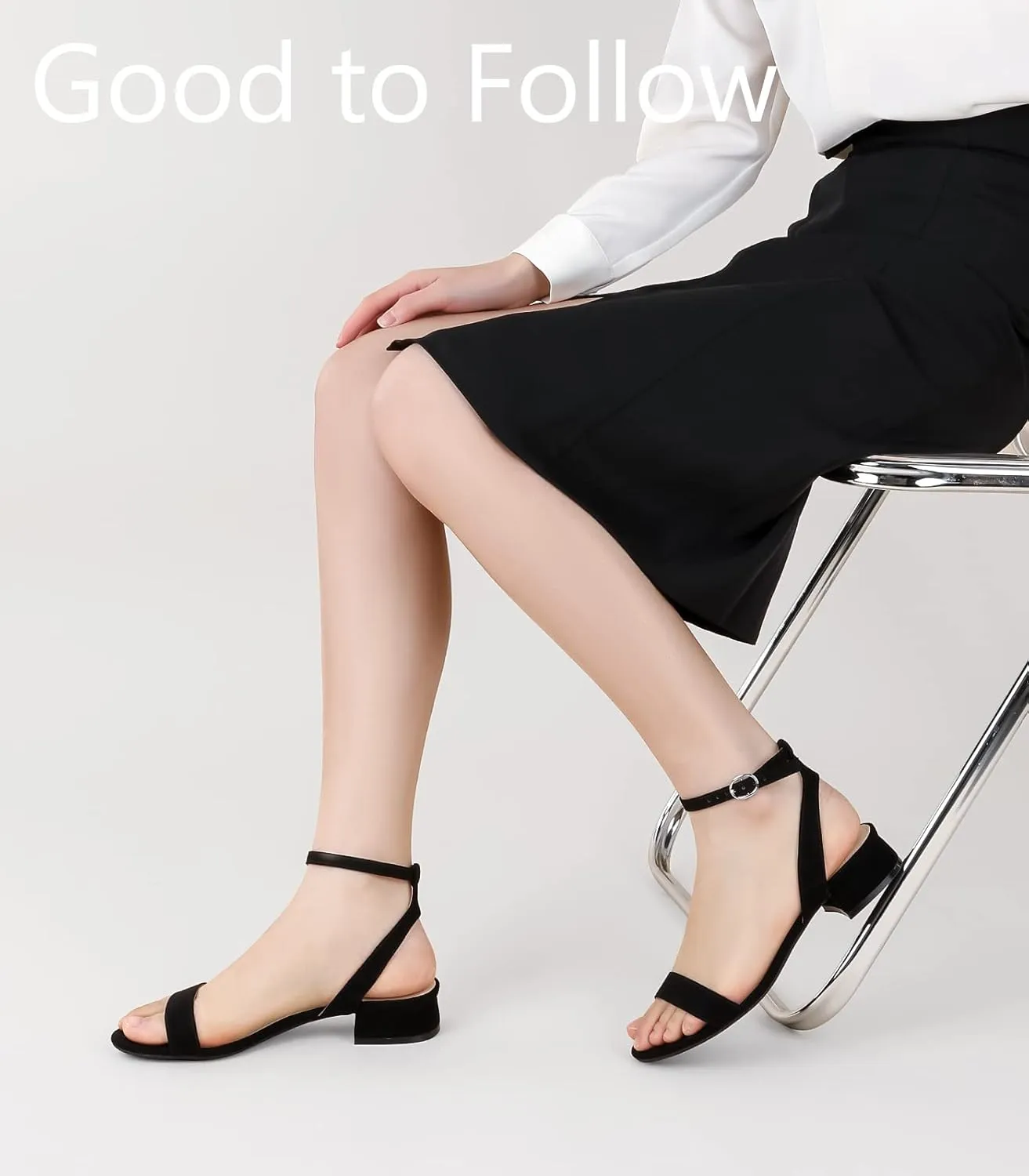 Ankis Black Nude White Red Women Sandals Comfortable Walking Strappy Open Toe Sandals for Women Dressy Summer 1 Inch Low block Heel Flat Adjustable Ankle Strap Wide Available Shoes 2024