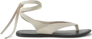 Ankle Strap Flat Sandals for Women Comfortable Lace Up T-Strap Slip on Flip Flops Flats Ladies Fashion Cute Thong Sandals Summer Soft Flip Flops Sandals