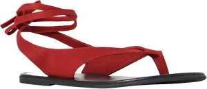 Ankle Strap Flat Sandals for Women Comfortable Lace Up T-Strap Slip on Flip Flops Flats Ladies Fashion Cute Thong Sandals Summer Soft Flip Flops Sandals