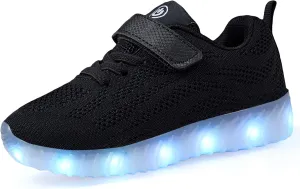 AoSiFu Kids Light Up Shoes Toddler Girls Boys Breathable Led Flashing Sneakers USB Charge