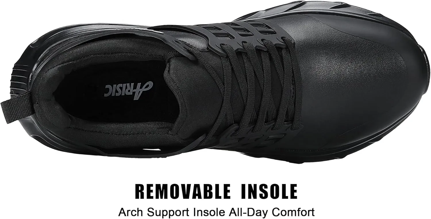 ARISIC Non Slip Work Shoes for Men Slip on Sneakers Waterproof Restaurant Men Zapatos Trabajo Comfort Kitchen Chef Slip Resistant Food Service Shoes