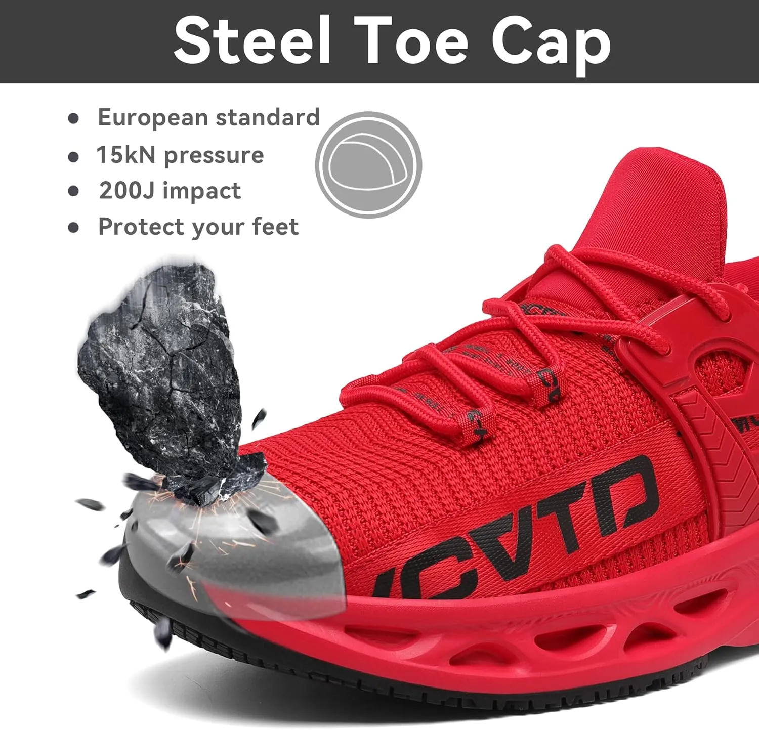 ARISIC Steel Toe Shoes for Men Women Non Slip Work Shoes Lightweight Waterproof Slip on Sneakers Women Kitchen Chef Slip Resistant Food Service