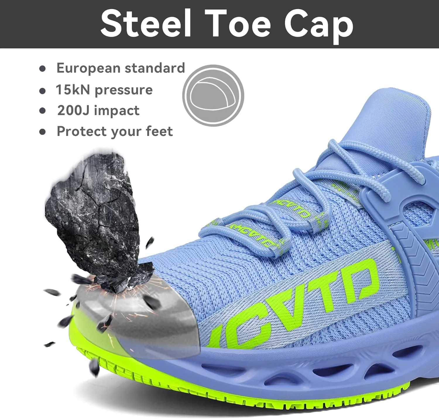 ARISIC Steel Toe Shoes for Men Women Non Slip Work Shoes Lightweight Waterproof Slip on Sneakers Women Kitchen Chef Slip Resistant Food Service