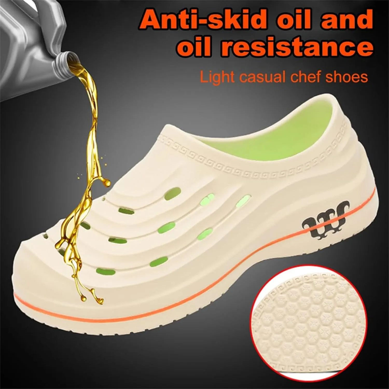 Armadillo Clogs Nurse Garden Shoes for Women Men Non Slip Resistant Work Shoes, Comfortable Nursing Shoe Womens Mules Slip On Oil Resistant Waterproof Chef Gardening Kitchen Food Service Shoe Unisex