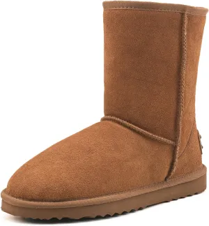 AUSLAND Men's Classic Water-resistant Short Snow Boots 5654
