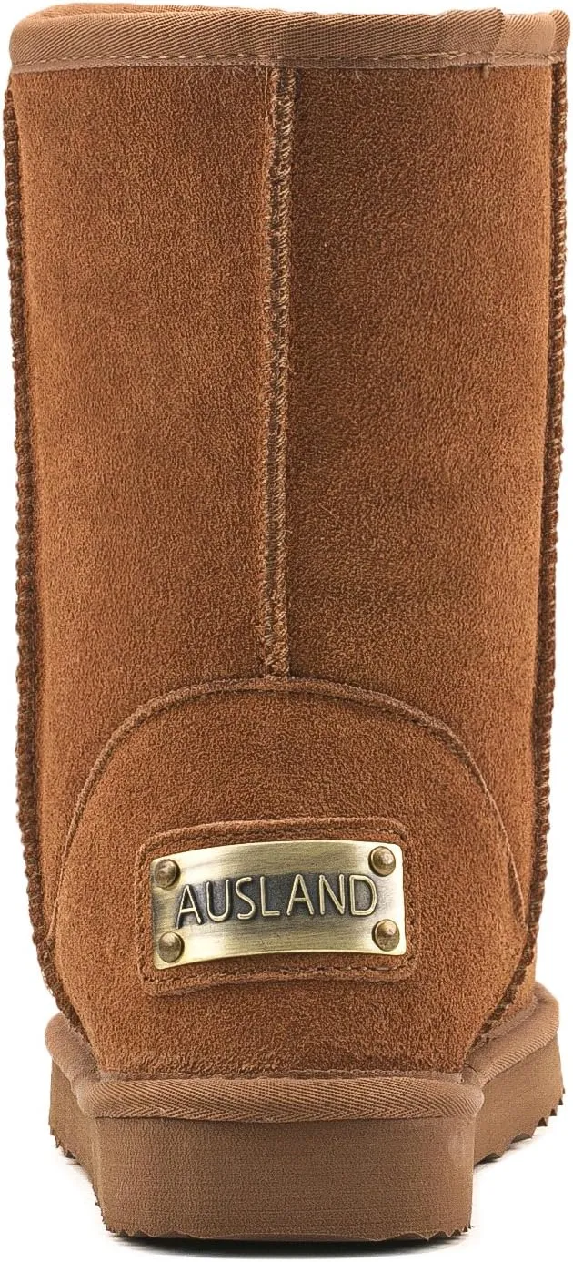 AUSLAND Men's Classic Water-resistant Short Snow Boots 5654