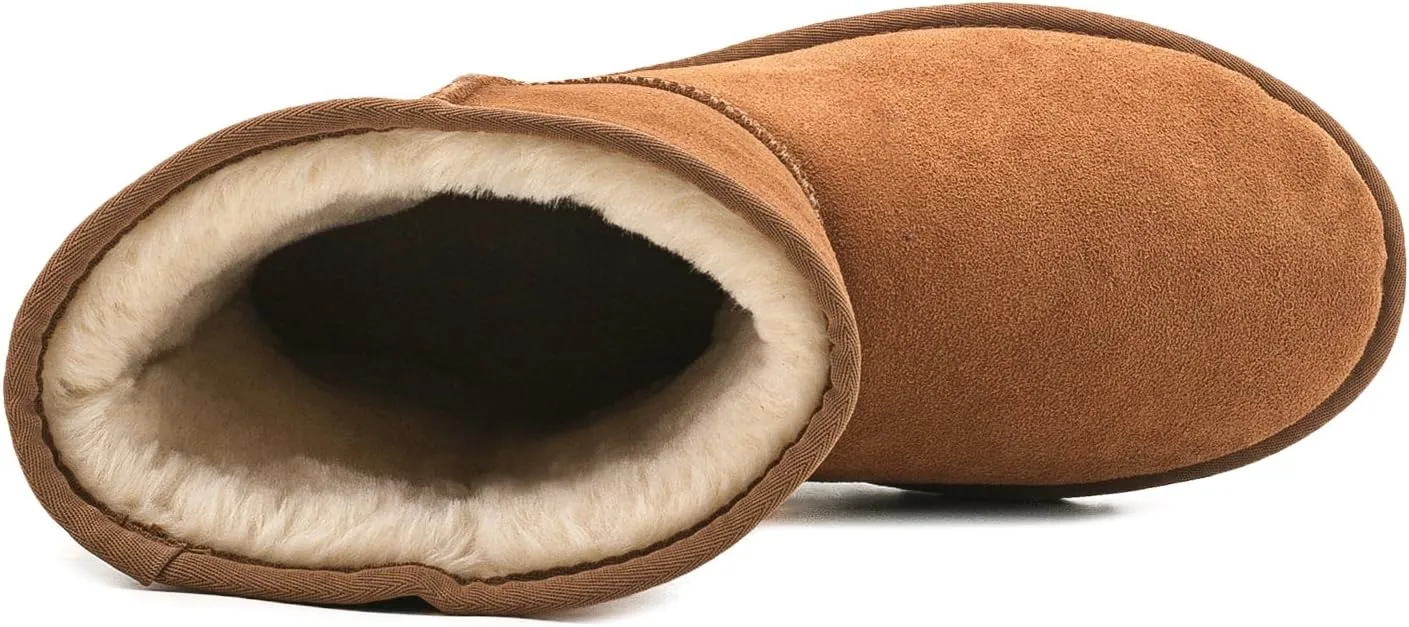 AUSLAND Men's Classic Water-resistant Short Snow Boots 5654