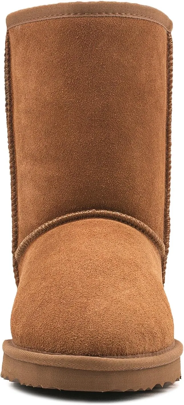 AUSLAND Men's Classic Water-resistant Short Snow Boots 5654