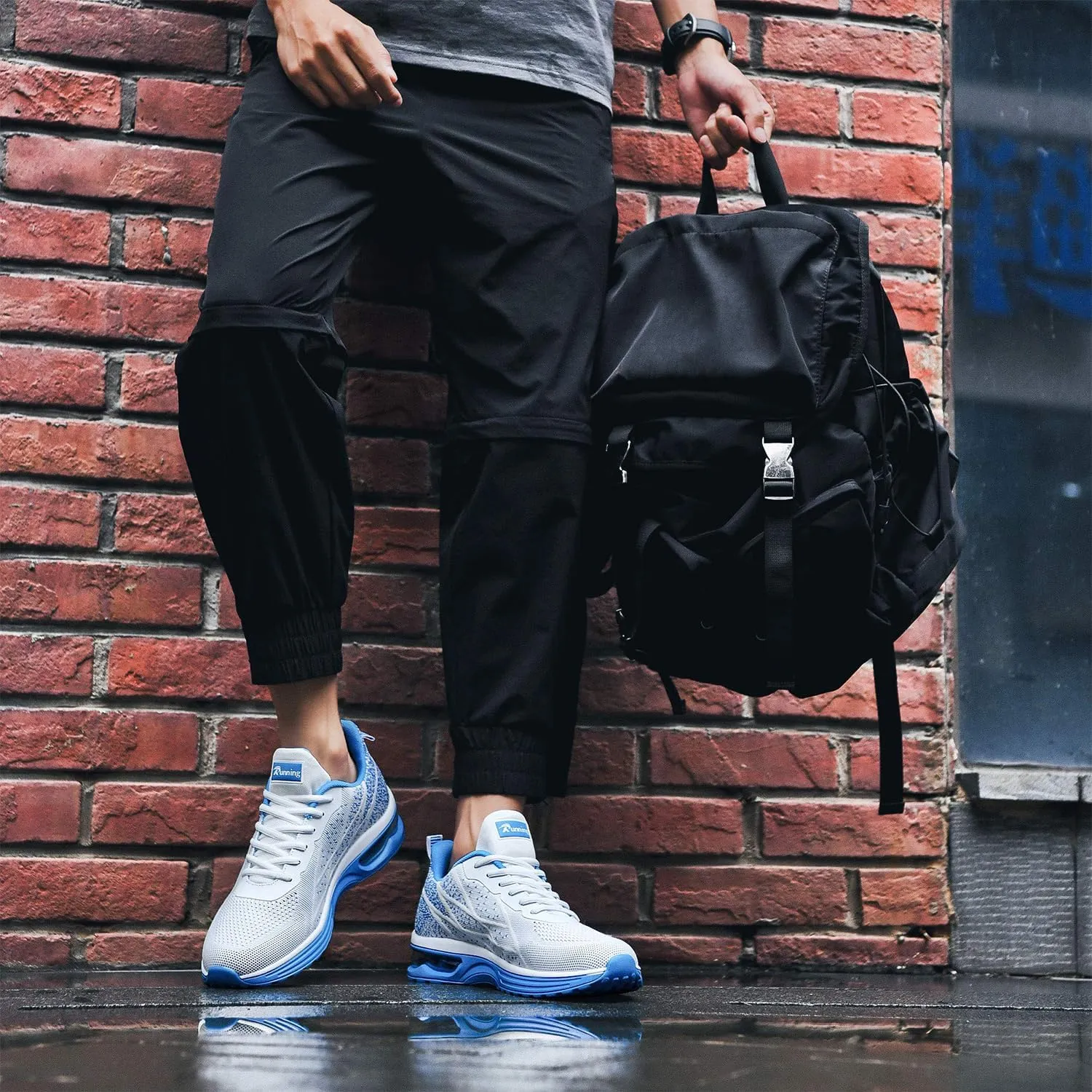 Autper Mens Athletic Running Tennis Shoes Lightweight Sport Gym Jogging Walking Sneakers US 7-US 12.5