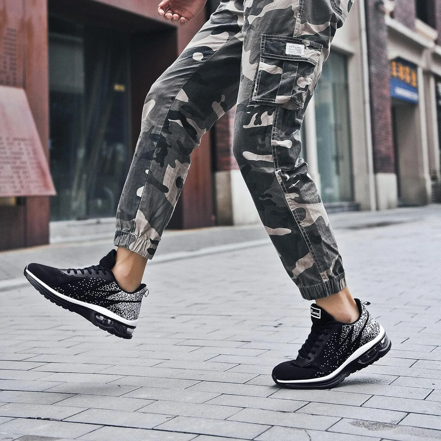Autper Mens Athletic Running Tennis Shoes Lightweight Sport Gym Jogging Walking Sneakers US 7-US 12.5