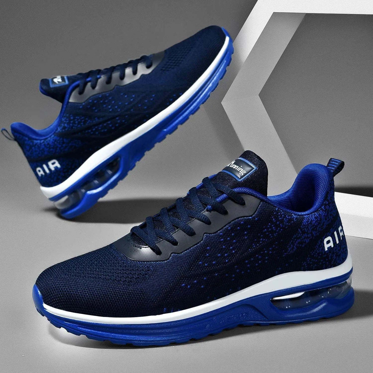 Autper Mens Athletic Running Tennis Shoes Lightweight Sport Gym Jogging Walking Sneakers US 7-US 12.5