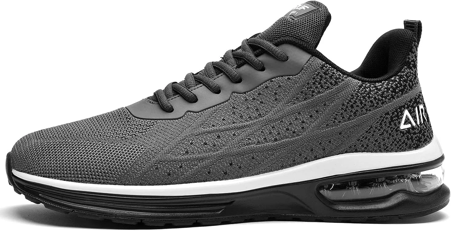 Autper Mens Athletic Running Tennis Shoes Lightweight Sport Gym Jogging Walking Sneakers US 7-US 12.5