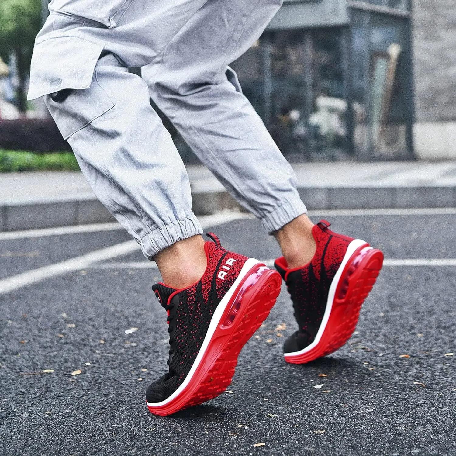 Autper Mens Athletic Running Tennis Shoes Lightweight Sport Gym Jogging Walking Sneakers US 7-US 12.5