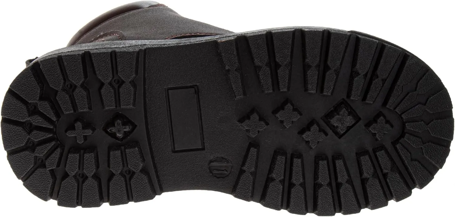 Avalanche Boy's Lace Up Construction Work Boots Outdoor Waterproof Hike Rugged Shoes-Toddler to Big Kid