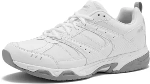 Avia Avi-Union II Non Slip Shoes for Men - Comfort Restaurant Work, Black or White Slip Resistant Shoes, Medium, Wide or Extra Wide