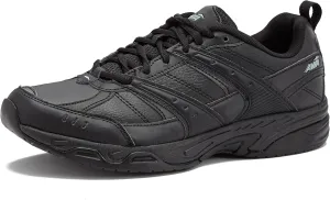 Avia Avi-Union II Non Slip Shoes for Men - Comfort Restaurant Work, Black or White Slip Resistant Shoes, Medium, Wide or Extra Wide