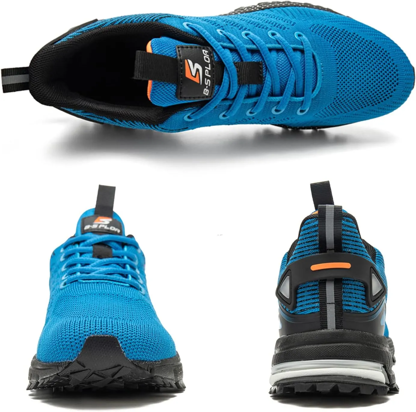 BAASPLOA Mens Trail Running Shoes Non Slip Walking Hiking Shoes for Men Tennis Golf Shoes Men Gym Workout Athletic Shoes