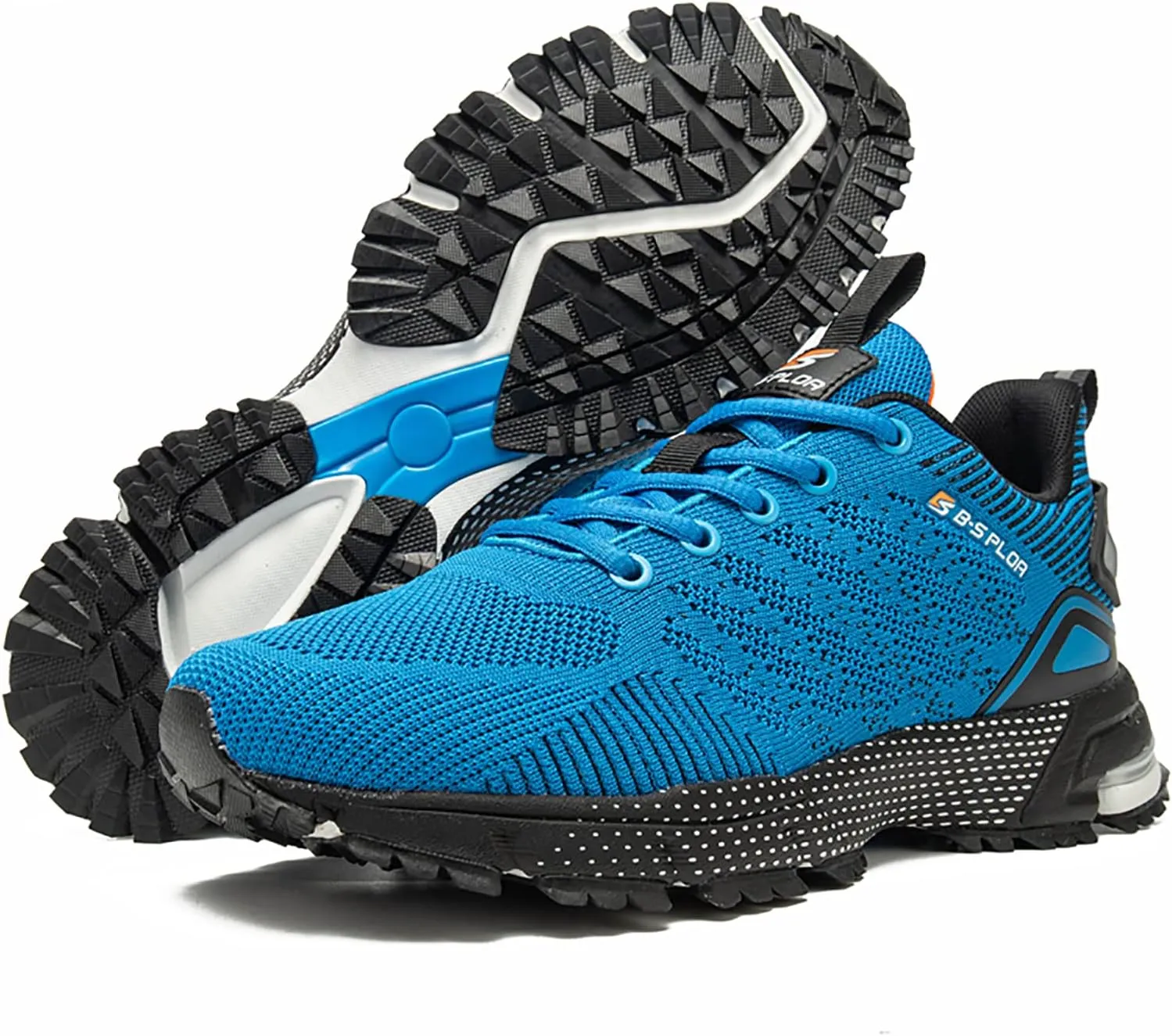 BAASPLOA Mens Trail Running Shoes Non Slip Walking Hiking Shoes for Men Tennis Golf Shoes Men Gym Workout Athletic Shoes