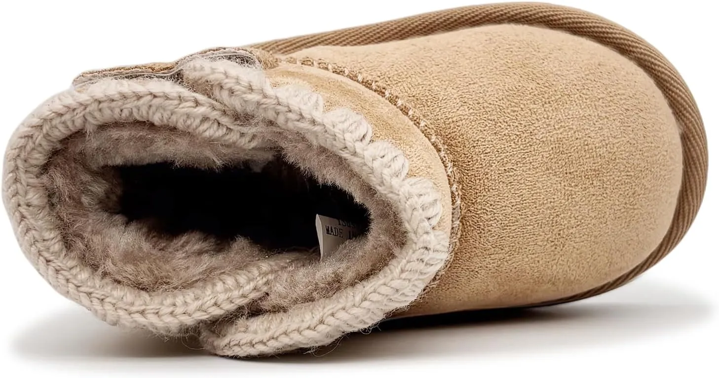 Baby Boots Winter Snow Booties Infant Boys Girls Outdoor Warm Shoes for Cold Weather 6 9 12 15 18 24 Months