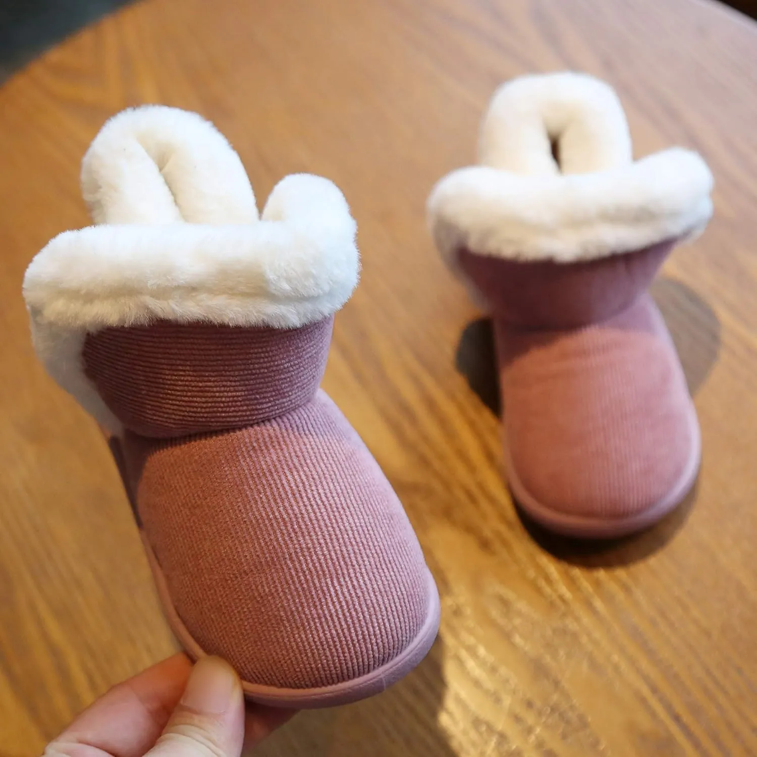 Baby Boy Girl Winter Snow Boots,Cotton Anti-Skid Sole Warm Infant Toddler Prewalker Booties Crib Shoes for Girls Boys