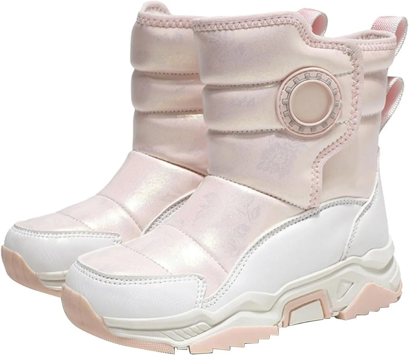 Baby Boys Girls Snow Booties Winter Thick 𝐖aterproof Shoes Kids Outdoor Warm Ski Comfy Boots Fashion Non Slip Chunky
