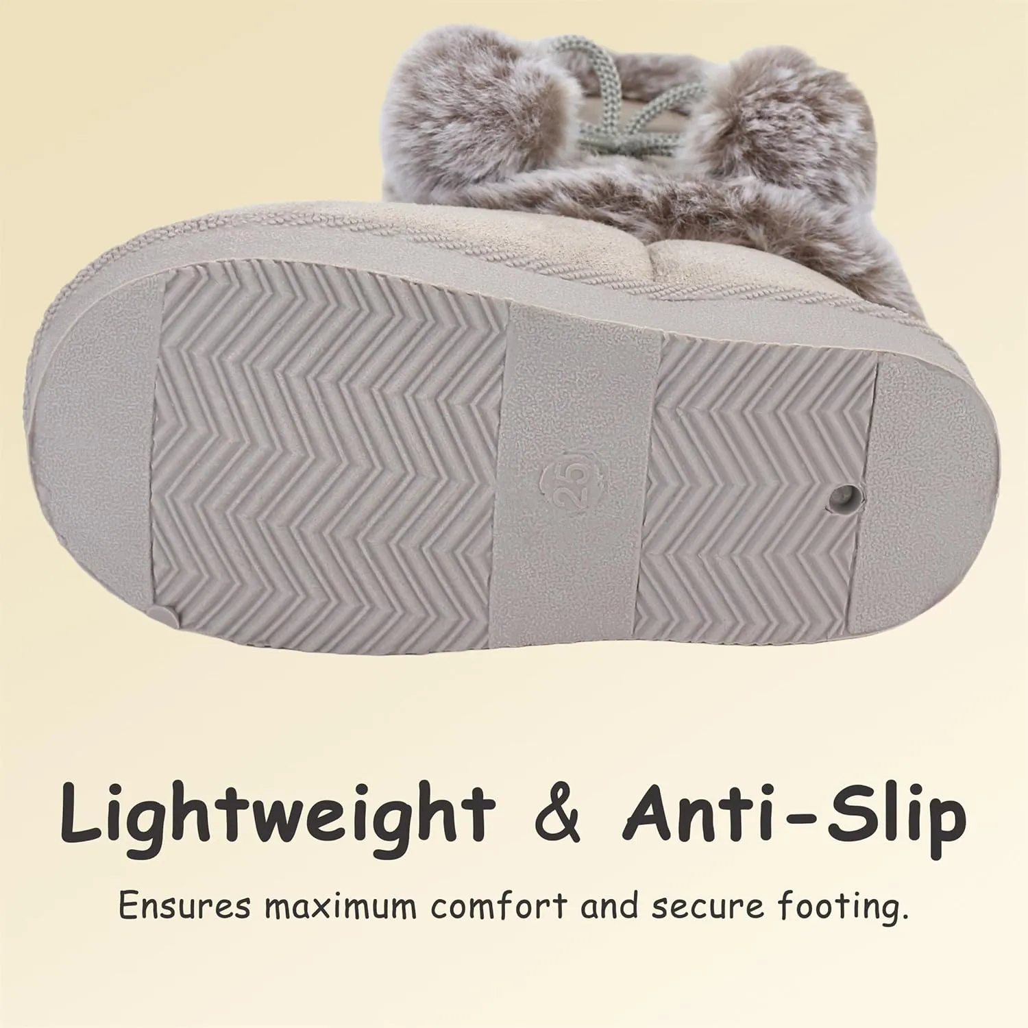 Baby Girls Winter Boots Toddler Kid Fashion Fur Lined Lightweight Warm Snow Boots for Everyday Wear