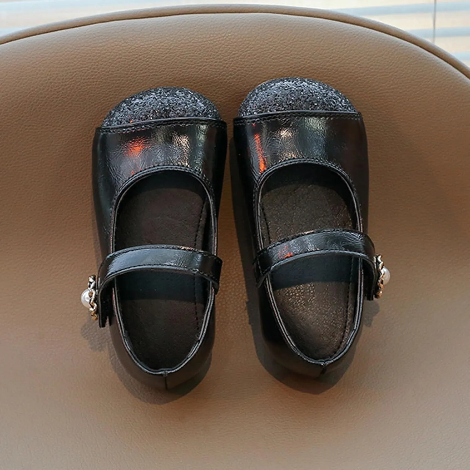 Baby Infant Sole Rubber Sandals Closed Toe Ankle Pearl Strap Non Slip Shoes Toddler Newborn Lightweight Loafers Sandals