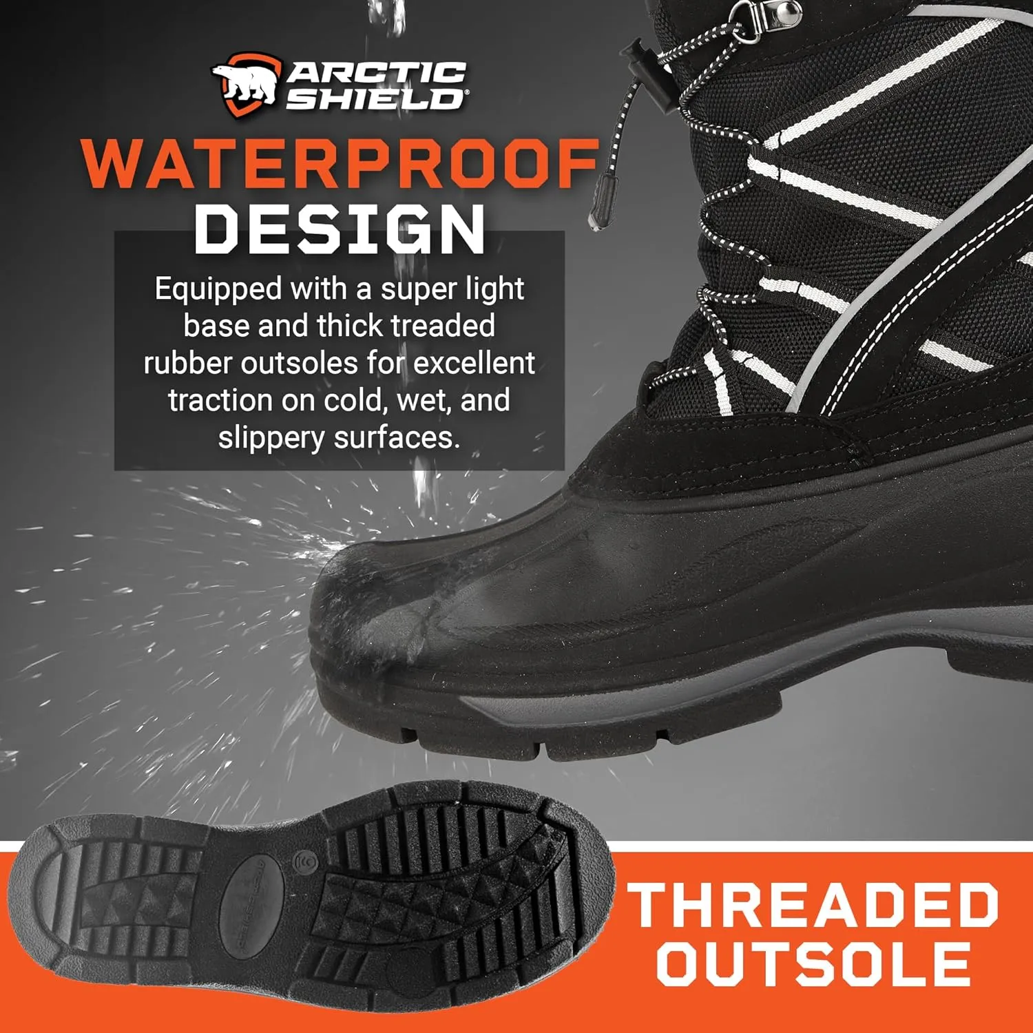 Balto Winter Boots for Men - Waterproof Warm Insulated Mens Snow Boots for Men - Comfortable Durable Outdoor Ski Mens Winter Snow Boots