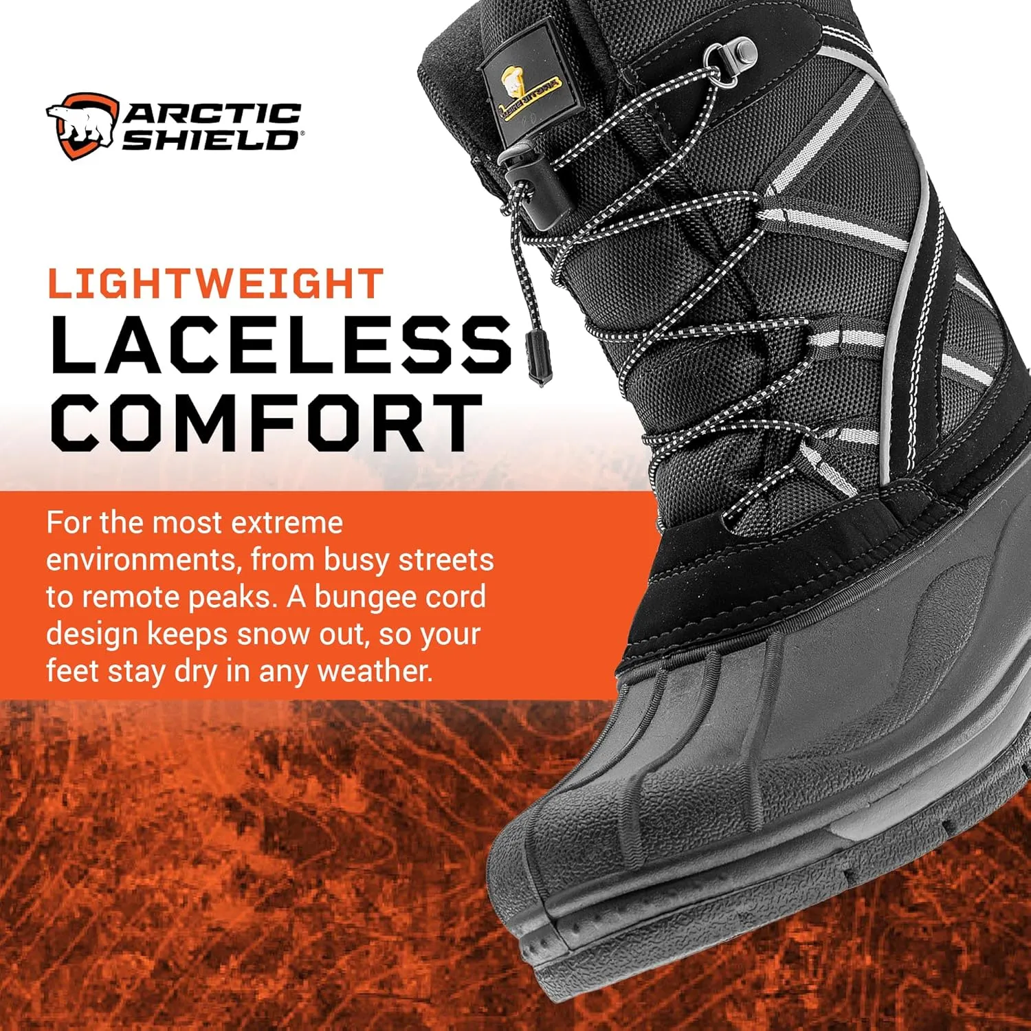 Balto Winter Boots for Men - Waterproof Warm Insulated Mens Snow Boots for Men - Comfortable Durable Outdoor Ski Mens Winter Snow Boots
