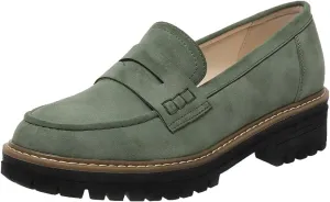 Bandkos Women's Platform Penny Loafers Slip On-Suede Chunky Dress Shoes Casual Business Oxford for Work