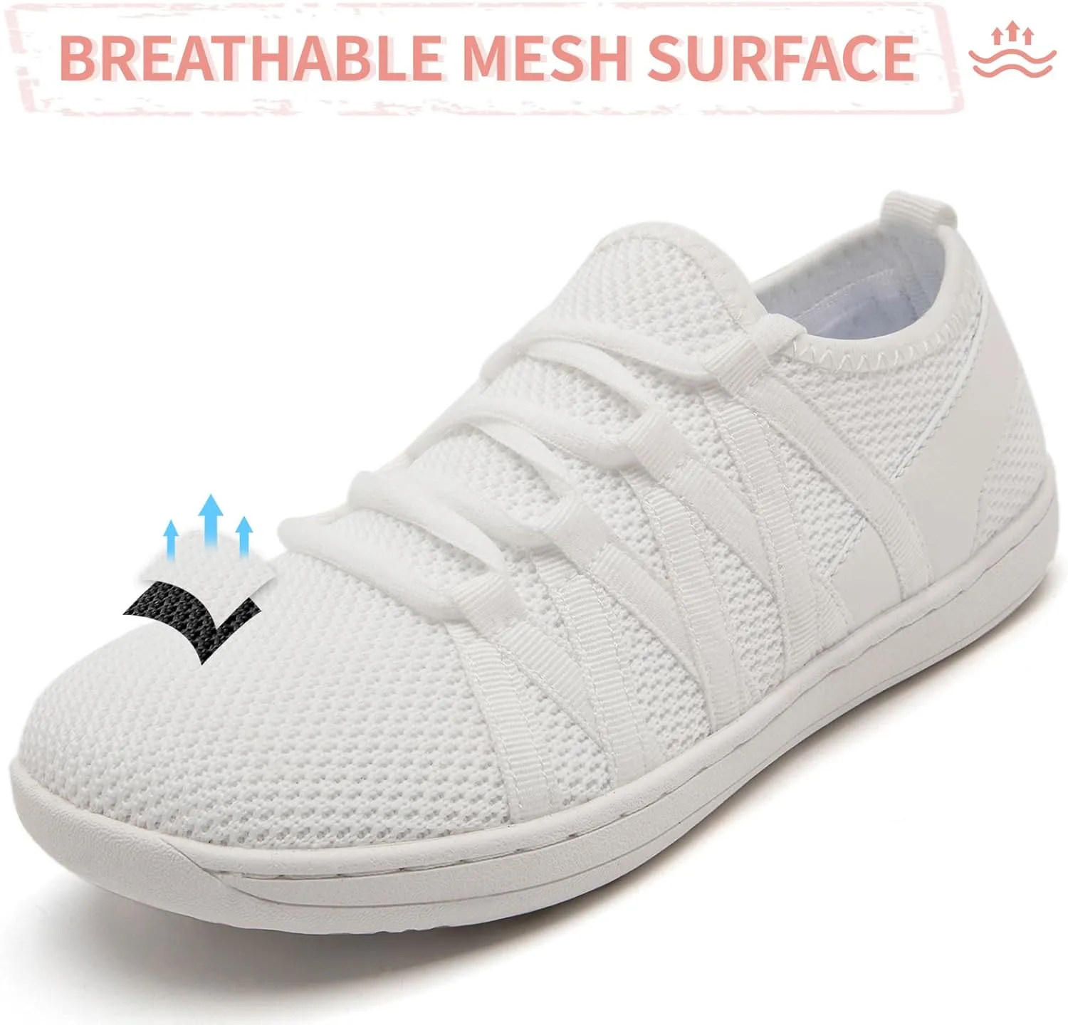 Barefoot Shoes for Women - Minimalist Wide Toe Box Walking Shoes with Zero Drop Sole - Lightweight Thin-Sole for Wide Feet - Trail Runner & Casual Wear